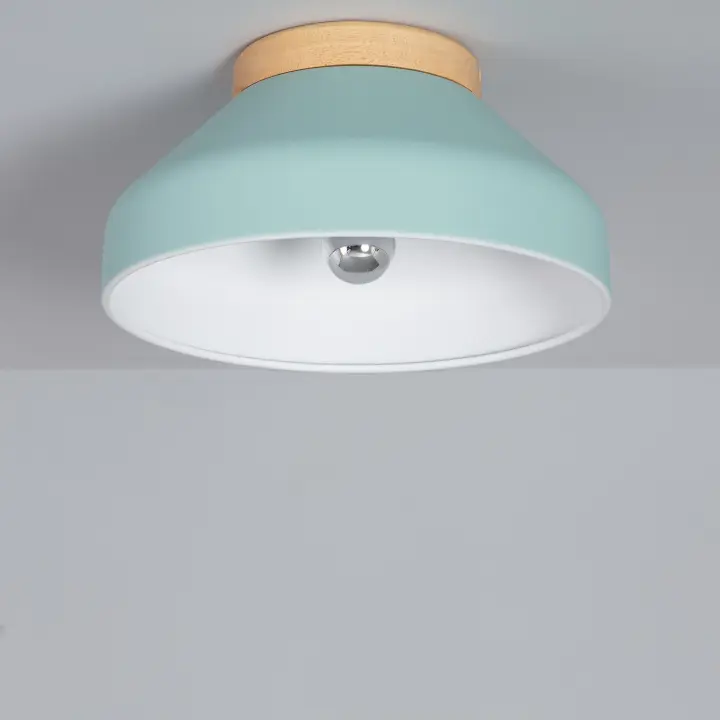 Ledkia Lámpara de Techo Aluminio y Madera Hakon - 1