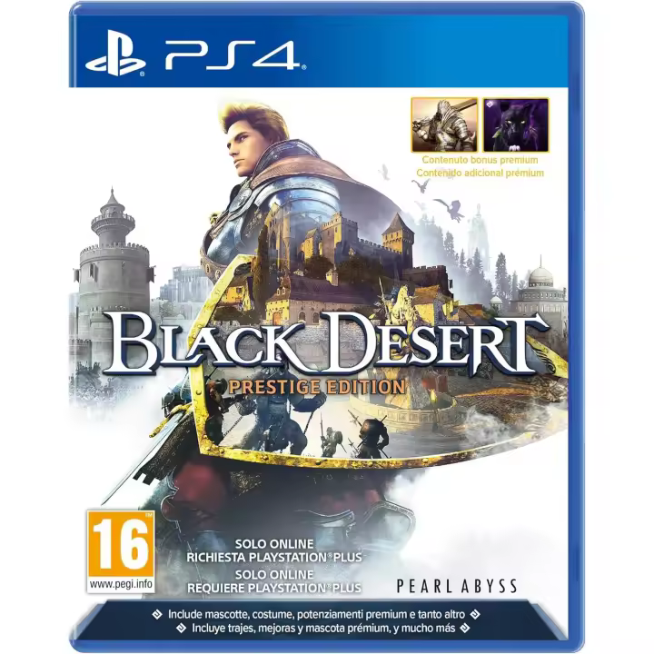 BLACK DESERT PRESTIGE EDITION PS4 PAL ESPAÑA NUEVO FISICO PRECINTADO   - Videotec - 1