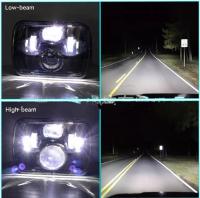 Faros LED Rectangulares 5x7 7x6 Pulgadas H6054 Ambar/Blanco DRL Sealed Beam Compatible Con XJ Para Coche - details 2