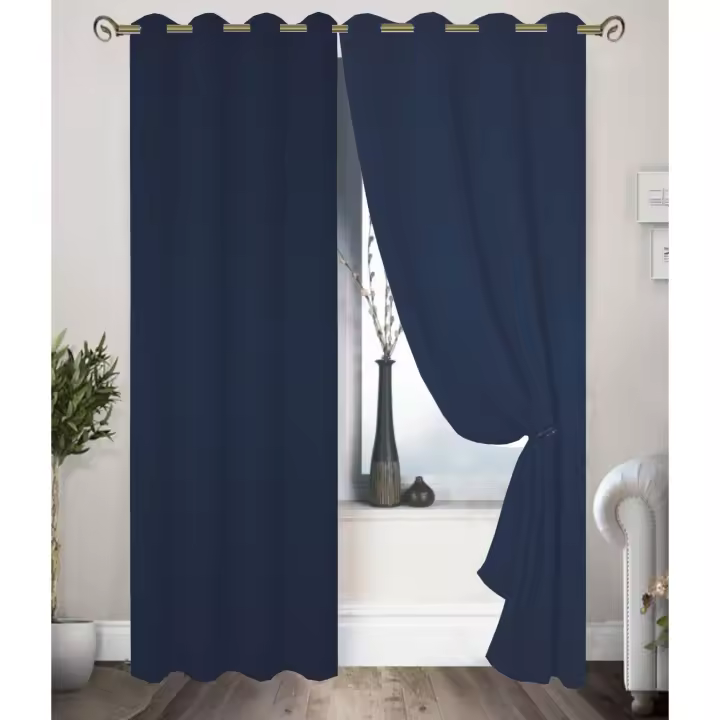 KUMY Cortina Opaca 140 x 250cm Control de Luz y Privacidad Bloqueo Eficaz de Luz Aislamiento Térmico 8 ojales Estilo elegante para Tus Espacios 1 Pieza - 1