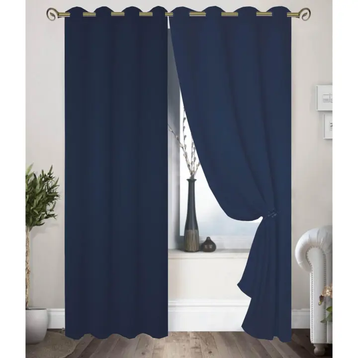 KUMY Cortina Opaca 140 x 250cm Control de Luz y Privacidad Bloqueo Eficaz de Luz Aislamiento Térmico 8 ojales Estilo elegante para Tus Espacios 1 Pieza - 1