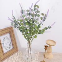 Rama De Lavanda Y Eucalipto Artificial Para Decoración De Boda Y Vaso Flor Sintética Para Arreglo Floral DIY - details 0
