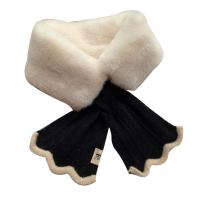 Bufanda De Piel De Pez Grueso De Terciopelo Para Mujer Invierno Mantener Caliente Collar De Piel Cruzado Protección Cervical Para Ciclismo Al Aire Libre Estilo Fashion - details 4