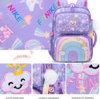 Mochara Escolar Arcoíris para Escuela Primary, mochara para niñas de gran capacidad, mochila Ligera para rebocir La Carga, protección de la columna vertebral, mopila Escolar para niños - details 2