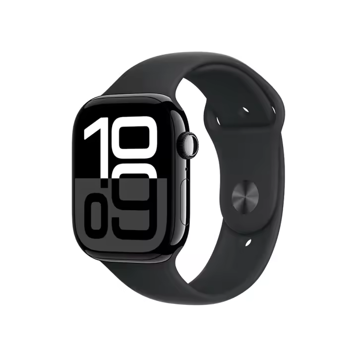 Reloj inteligente Apple Watch Series 10 (GPS, 42 mm/46 mm), aluminio de calcio + correa deportiva (S/M/L), pantalla retina LTPO3 siempre activa, - 1