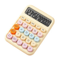 Calculadora Mecánica Con Pantalla LCD De 12 Dígitos Botones Grandes Y Redondos Calculadora Dulce Colorida Para Oficina Escuela Y Hogar - details 7