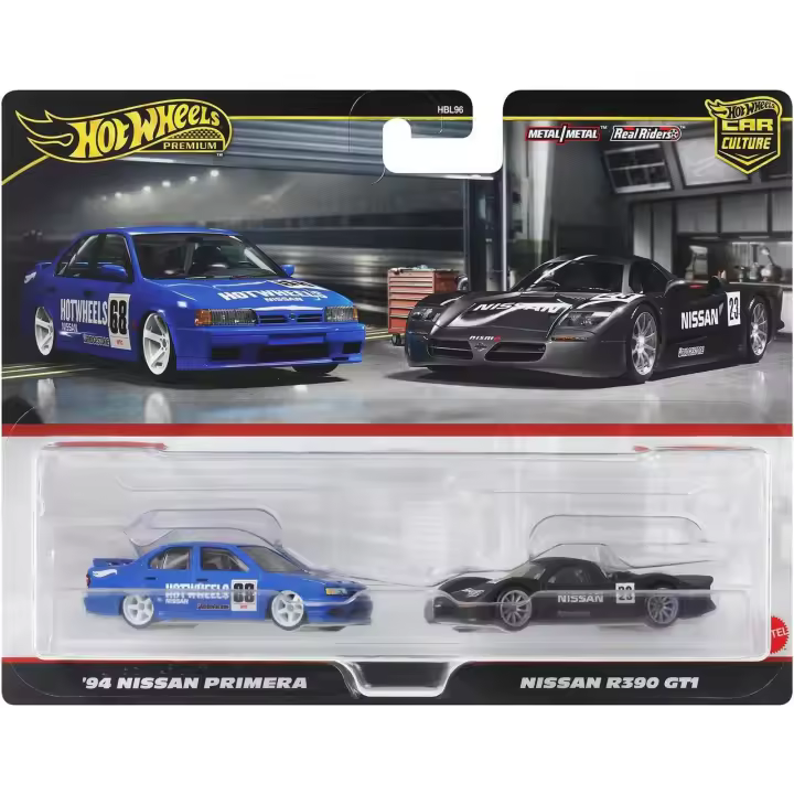 Hot Wheels Premium Pack 2 '94 Nissan Primera y Nissan R390 GT1 - 1