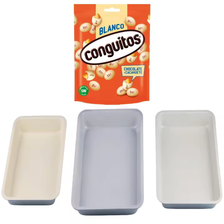 Pack repostería:CONGUITOS BLANCOS DOYPACK 220G+Set 3pc moldes para horno menorca - 1
