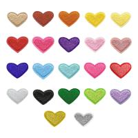 22Pcs Parches De Corazón Para Reparación Y Artesanía Parches Bordados De Aplicación a Hierro Para Bolsos Ropa Familiar Sombreros Técnica De Bordado Manual - details 0