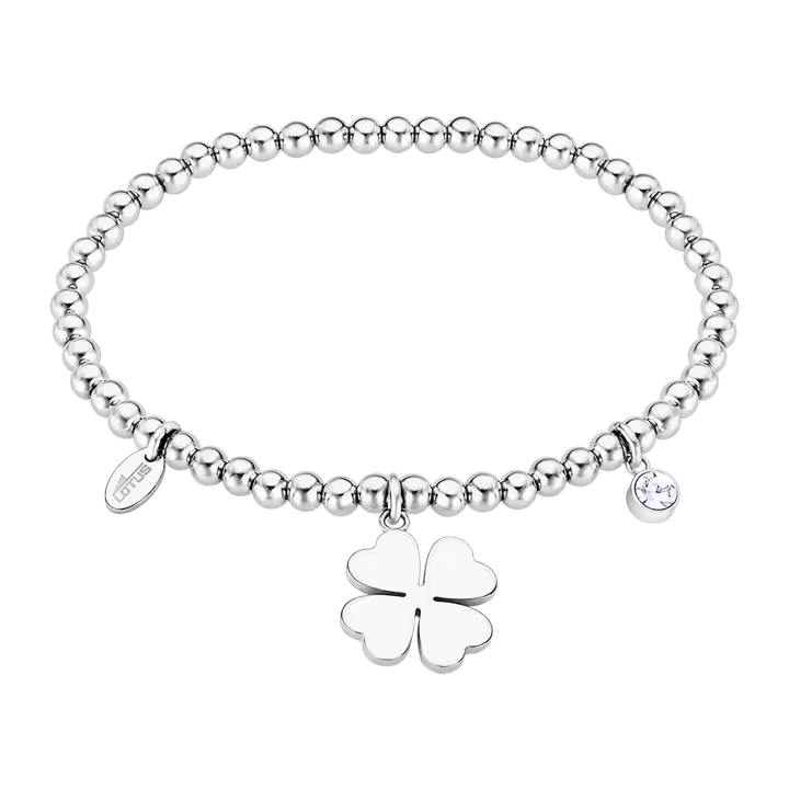 Pulsera LOTUS STYLE Mujer Millenial LS2170-2/1 - Elástica de acero - Trébol - 1
