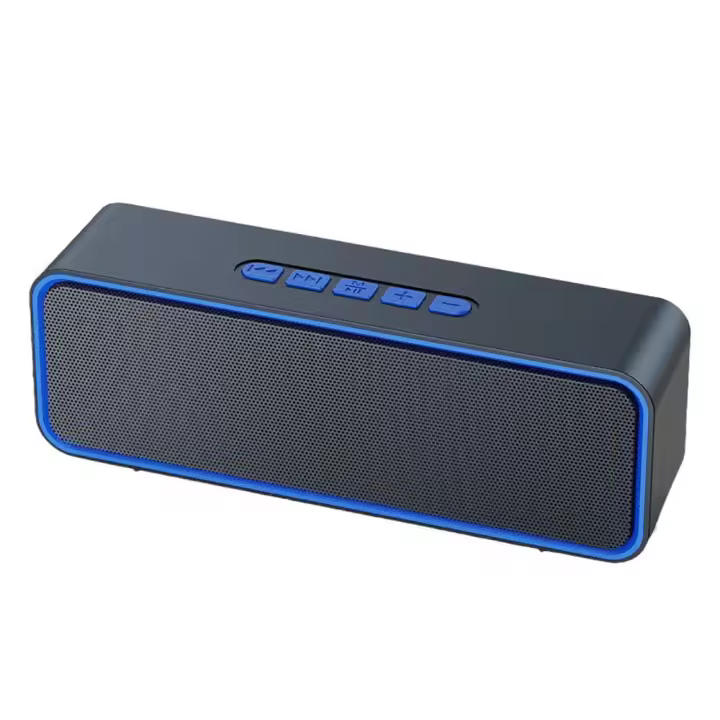 Altavoz Bluetooth portátil, Altavoz inalámbrico Bluetooth 5.0 con Graves estéreo 3D Hi-Fi, batería incorporada de 1200 mAh, Tiempo de reproducción 8H (Azul) - 1