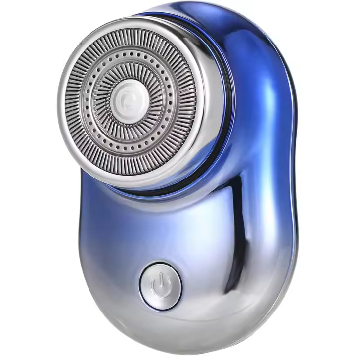FGNS Mini Afeitadora Eléctrica Portátil, Maquinilla de afeitadora eléctrica para Hombres portátil mini, Afeitadora de Bolsillo Portátil, USB afeitadora recargable, sin Dolor afeitadora en seco y húmedo - 1