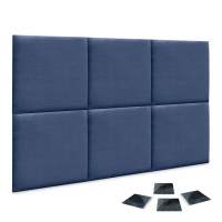 DHOME Juego de Paneles Tapizados de Lino Pack Autoadhesivos para Pared Acústicos Absorbentes Protección Tercera Gama de Colores - details 2