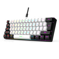 Teclado De Juego Con Cable 60% RGB Backlight Mini Compacto Impermeable 61 Teclas Para PC/Mac Para Jugadores - details 6