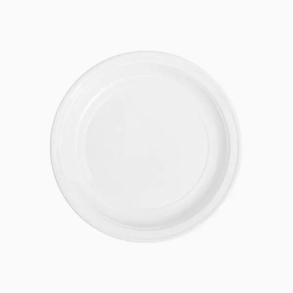 MAXI PRODUCTS - Platos Plástico Reutilizables - Platos Vajilla - Ø20,5 cm Llano - Platos Reciclables - Plato Redondo - Alta Resistencia - Picnic - Celebraciones - APTO COMIDAS CALIENTES Y FRÍAS - 1