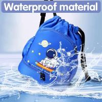 Mochila deportiva para niños, impermeable, para playa, gimnasio, ideal para niños y niñas, con cordón. - details 3