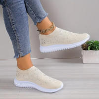 Sandalias De Verano Para Mujer Con Tacón Bajo Y Elásticas Zapatos De Interior Y Exterior Cuero Sintético Transpirable Talla Fija - details 4
