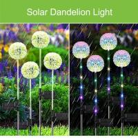 Luces Solares Para Jardín De Diente De León LED Esfera De Cebolla Luces Para Césped Patio Camino Decoración Moderna IP65 ABS - details 5