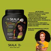 Mascarilla Skala Acachonados, Tratamiento Acondicionador y Crema para Peinar, leave in, Cuidado Capilar de Calidad Duradera para un Pelo Saludable, Crema definidora y abrillantadora, Mascarilla de carbón activado, Aceite de Argán, Manteca de Patauá. 1000g - details 3