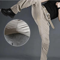 Pantalones Tácticos Para Hombre Exterior Multi Bolsillos Cargo Resistente Al Desgaste Impermeable Pantalones De Camuflaje Para Senderismo Primavera Otoño - details 11