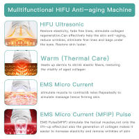 Dispositivo De Belleza Para Cuidado De La Piel MINI HiFu 4.0 Recargable Con Ultrasonido LED EMS Microcorriente Pulso Facial Levantamiento USB Charger Plástico - details 3