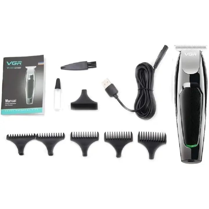 Nueva cortadora de cabello, cortadora de cabello con cabezal de aceite, cabezal de afeitado de 0 cabezales, cortadora de cabello calva (negra) - 1