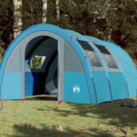 vidaXL Tienda de Campaña con Túnel 4 Personas Impermeable Toldo Color Gris,  Azul,  Verde y mas - details 1