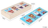 Rompecabezas De Madera Educativo Para Niños Con Tema De Elefante Y Oso Cambiando Ropa Juego De Vestir Juguetes Para Bebés Regalo - details 11