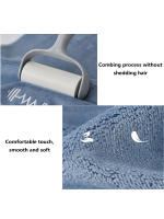 Toalla De Baño Para Mascotas De Microfibra 35x75/70x140CM Absorbente Y Secado Rápido Teléfono Grueso Para Perros Y Gatos Bordado Super Suave - details 4
