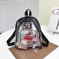 Mochila Grande De Transparencia En Gel Para Moda Bolsa De Compras Estilo Juego Material Principal No Tejido Línea De Color - details 22