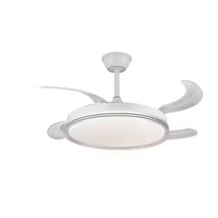 Ventilador de Techo con Luz LED 70W y Control Remoto Motor DC Silencioso 6 Velocidades Temporizador Iluminación Regulable 3000K-4200K-6500K 107cm - 1