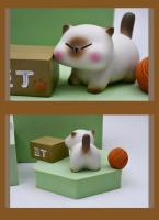 Caja Sorpresa Kawaii Azuki Con Figuras De Perro Y Gato Decoraciones De Muñeca De Acción Para Niños Regalo De Moda Diaria Pequeña Siam - details 5