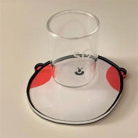 Taza De Acero Inoxidable Con Diseño De Sonrisa Cartoon Resistente Al Calor Tapete De Acrílico Para Copas Y Tazas Tapete De Posar Para Bebidas Y Comida - details 3