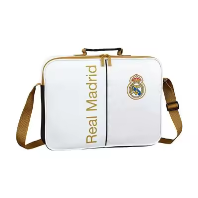 Cartera Real Madrid Escolar, Mochila Real Madrid Escolar, Mochila Real Madrid Para Portátil, Color Blanco, 37 x 27cm, Safta - Kiglam - 1
