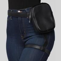 Bolso De Pierna Para Mujer En Cuero Sintético Estilo Sexy Monedero De Túnel De Túnel De Pierna Bolsa De Cintura - details 3