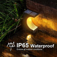 Lámpara Solar LED De Escalera Exterior Impermeable Para Decoración De Balcones Patio Puerta Frontal Y Valla Iluminación De Camino Moderna ABS IP65 - details 19