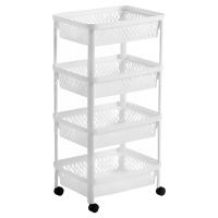LILI HOME Cesta Apilable con Ruedas - Modelo Emma Tamaño: 4 alturas 40 x 30 x 79 cm / 3 alturas 40 x 30 x 58 cm.  Fabricadas con materiales duraderos y fáciles de limpiar, diseñadas para un uso prolongado. - details 0