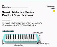 SUZUKI Melodica Para Niños Con 32 Y 37 Teclas Instrumento Musical Melodica Portátil Con Bolsa De Transporte Regalo Ideal - details 8