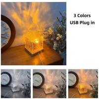 Proyector De Luz Nocturna Dinámica Con Rotación Y Ondas De Agua En 16 Colores Lámpara De Cristal De Flama Para Sala De Estar Estudio Dormitorio - details 6