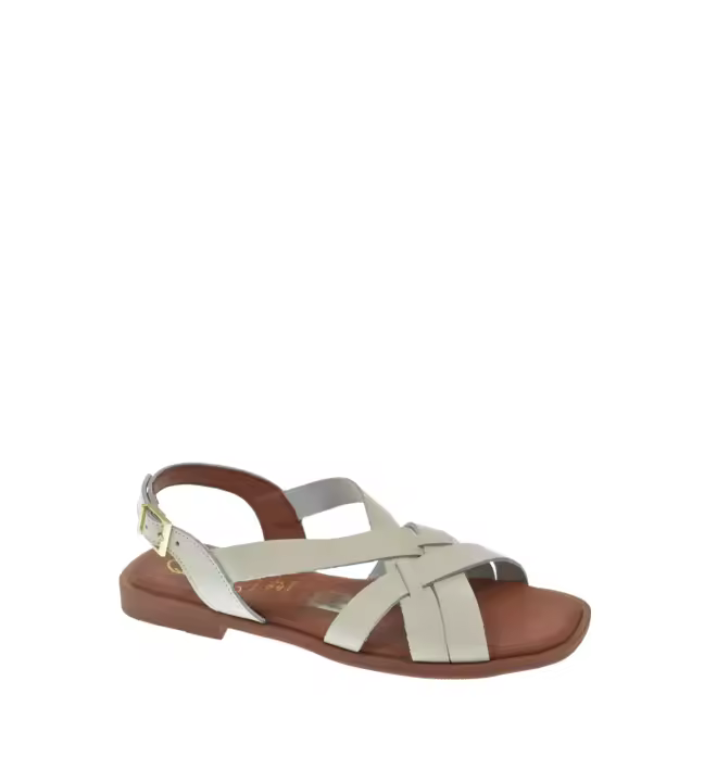 Oh! my Sandals Sandalia Plana en piel plano de 2cm - 1