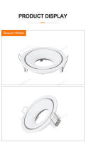 Spotlight LED Recubrimiento Redondo Diámetro 50mm GU10 MR16 Fijación En Techo Negro Y Blanco Fuente De Luz LED Ajustable - details 7