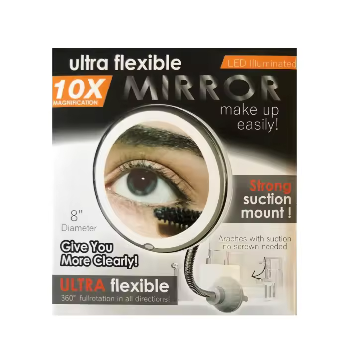 Espejo Flexible De Aumento Con Luz Incorporada. - 1