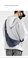 Bolso bandolera pequeño de piel con membrana para hombre, informal, ajustado, antirrobo, bolso de mano expandible para hombre - details 7