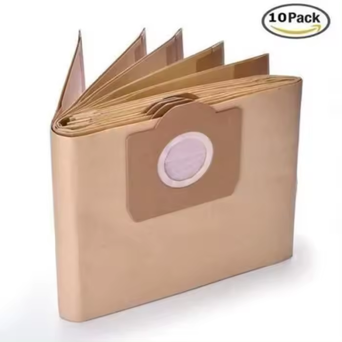 Paquete de 10 bolsas de Papel compatibles Karcher 6.959-132.0 A 2201/2204/2504 para Karcher WD3 WD3P Húmedo - 1