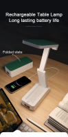 Lámpara De Escritorio Plegable Portátil Con Reloj Y Luz De Lectura LED Recargable a Través De USB Economía De Energía - details 0