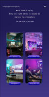 Luz LED De Tira Inteligente Ambiental Para TV Y PC Sincronización De Pantalla RGB Color De Sueño DIY Fiesta Juego Decoración De Fiestas Ramadan - details 1