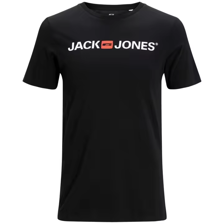 Camiseta de Manga Corta Jack&Jones Jjecorp Old Logo para hombre en color negro - 1