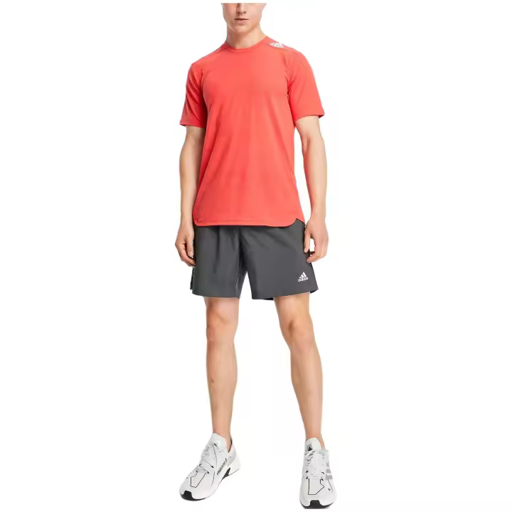 Camiseta de Manga Corta Adidas D4T para hombre en color rojo - 1