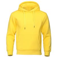 Sudadera De Fleece Para Hombre Otoño Invierno Color Sólido Casual Deportiva Estilo Callejero Abrigo Cálido Con Capucha Moda Escolar MOV - details 10