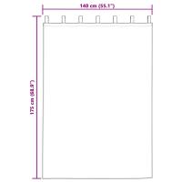 Cortinas opacas vidaXL con lazos de suspensión 2 pcs de terciopelo azul oscuro - details 6